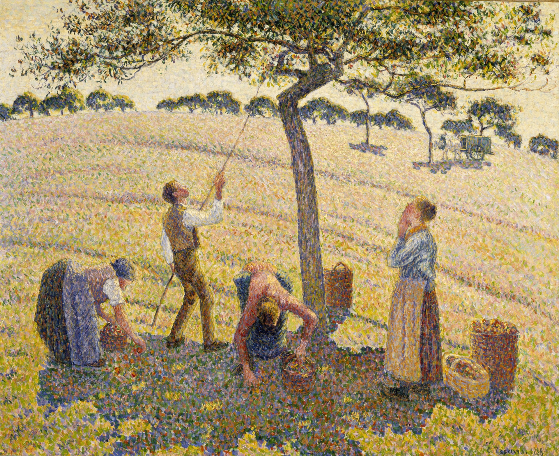 Apple Harvest by Camille Pissarro