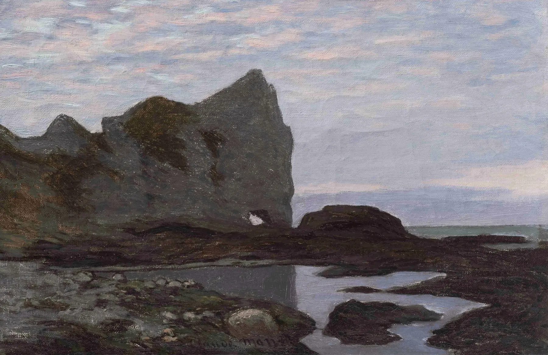 Étretat (1864) by Claude Monet