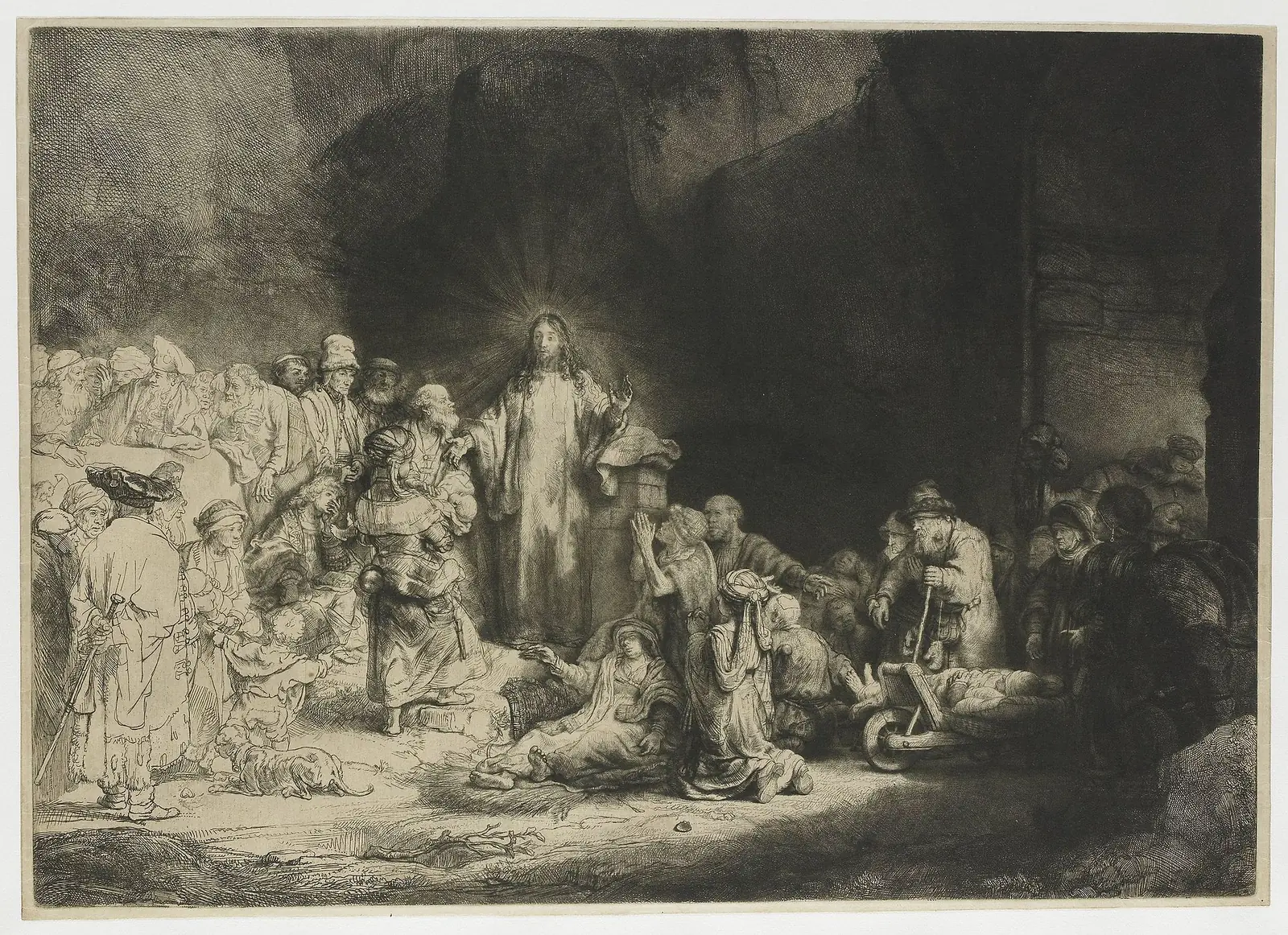 The Hundred Guilder Print by Rembrandt van Rijn
