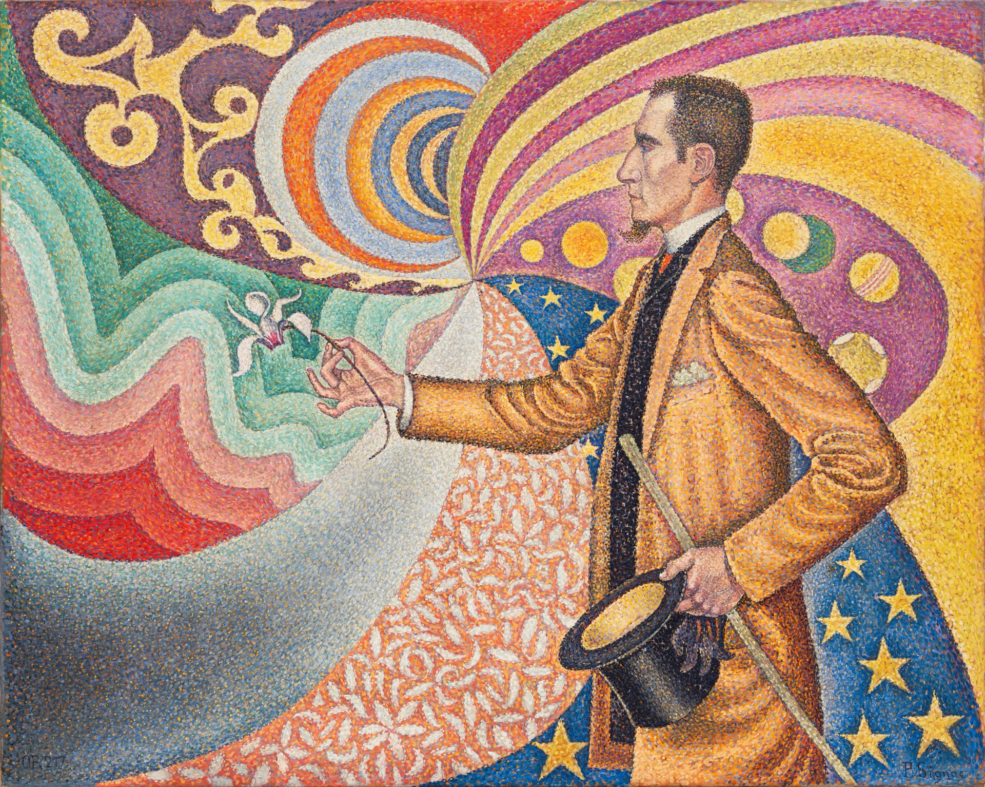 Opus 217 de Paul Signac, portrait de Félix Fénéon