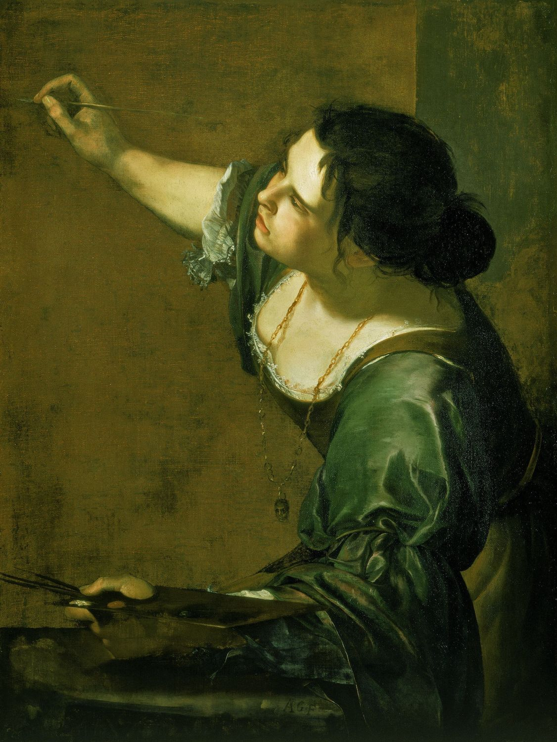 Self-Portrait as the Allegory of Painting by Artemisia Gentileschi